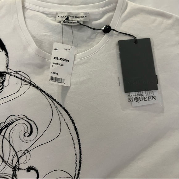 Brand New white/black Alexander McQueen shirt - Picture 4 of 4